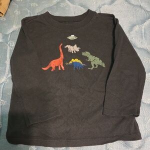 Garanimals Black Dinosaur Print Kids Tee Size 2T